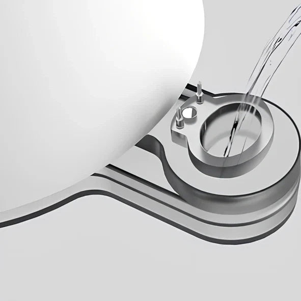 White desktop bladeless fan with humidification function, USB powered office cooler