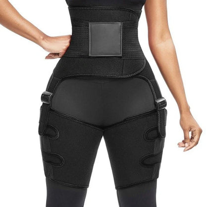 Adjustable Sports Waist Belt with Leg Straps for fitness and body shaping