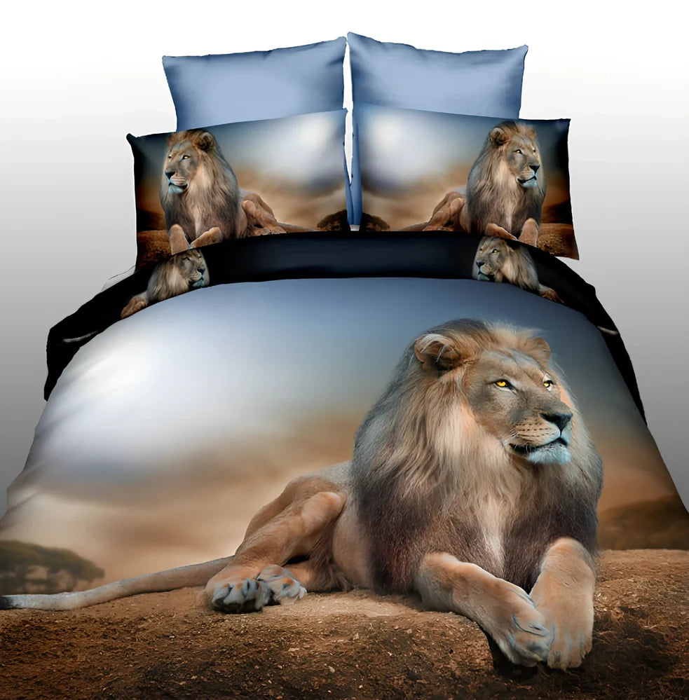 Brushed 3D floral pattern four-piece bedding set with quilt cover, sheets, and pillowcases in blue colour