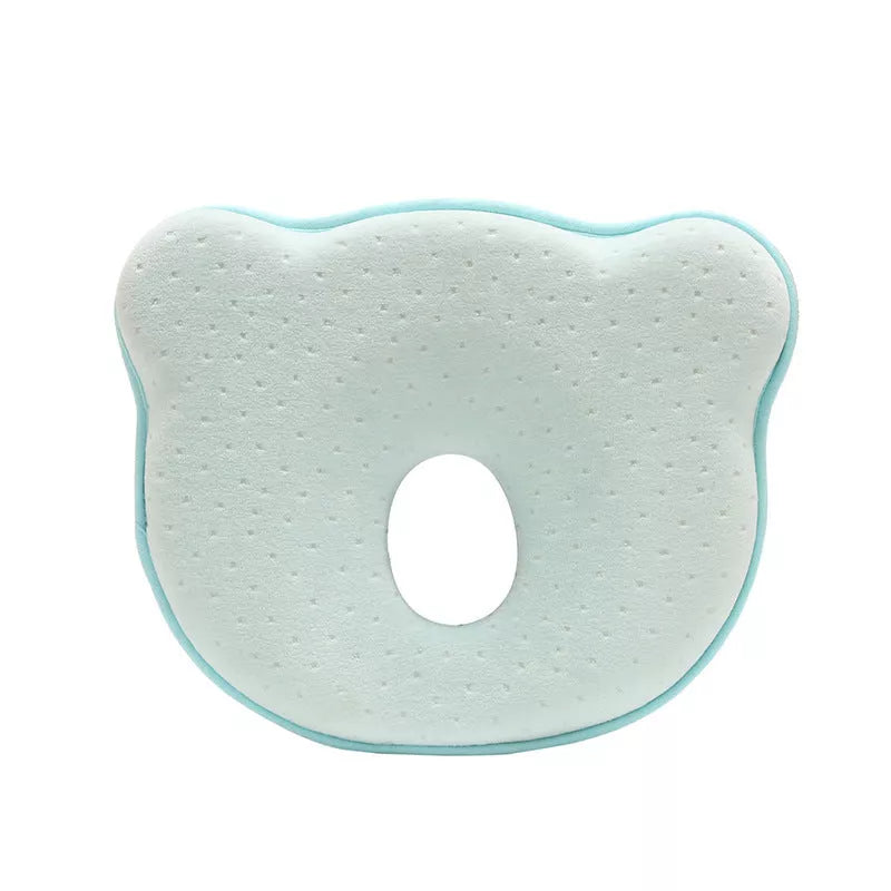 Newborn anti-roll pillow in heart shape for flat head prevention, 21*19*3cm
