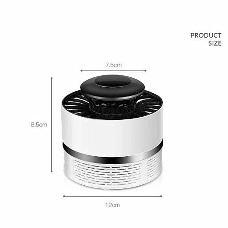 Quiet Mosquito Repelling Lamp - Effective insect zapper with low-noise fan, 360-400nm purple light, and automatic on/off sensor
