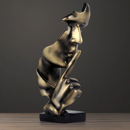 Handcrafted resin office ornament in bronze, white or champagne colour with hanging decoration design