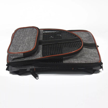 Multi-functional folding pet carrier for dogs and cats, waterproof and portable