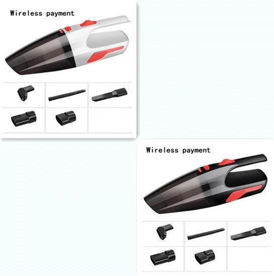 Powerful handheld vacuum cleaner with attachments for easy car cleaning and maintenance