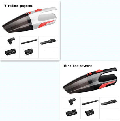 Powerful handheld vacuum cleaner with attachments for easy car cleaning and maintenance
