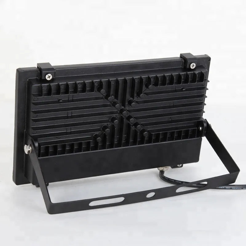 Black Angel Eyes 30W LED projection light with aluminium alloy housing for outdoor stadium and park lighting.