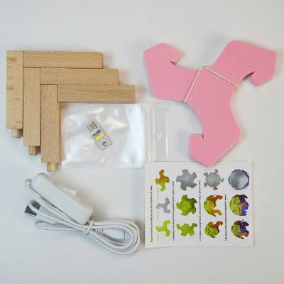 Bedside Moon Spherical Simple Small Table Lamp in various colors with USB interface