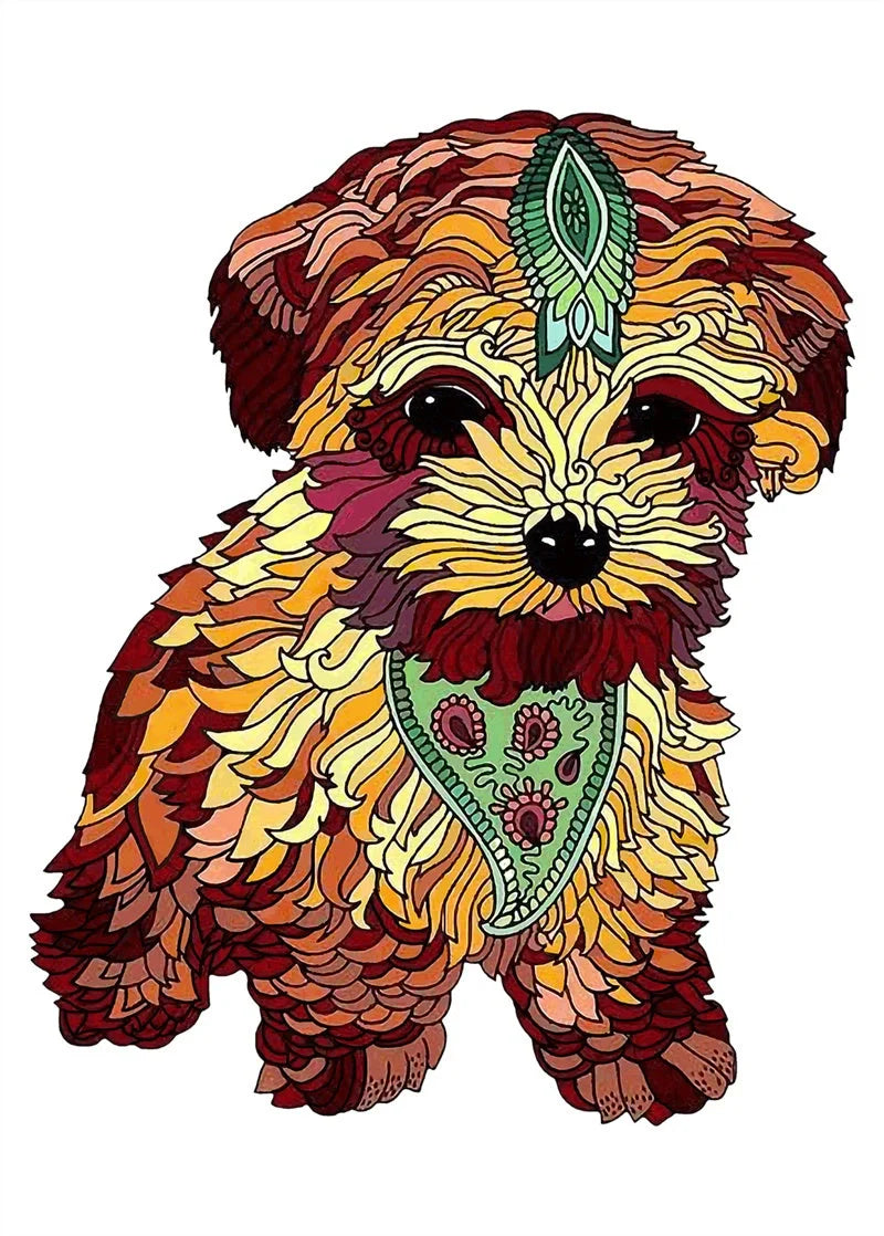 Colorful animal-shaped wooden jigsaw puzzles for kids, educational and fun