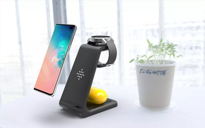 3-in-1 Fast Charging Station for Samsung Galaxy Watch and Buds, compact and efficient