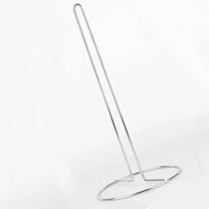 Stainless steel vertical tissue holder with no-drill installation