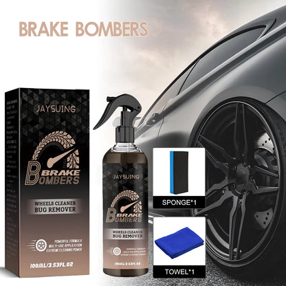 100ml car brake cleanser bottle with sponge and cloth for disc decontamination and rust removal