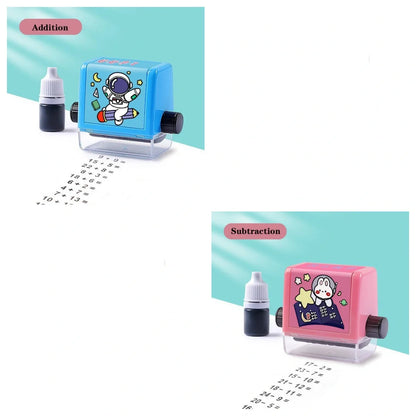 Math Roller Stamp for addition, subtraction, multiplication, and division practice