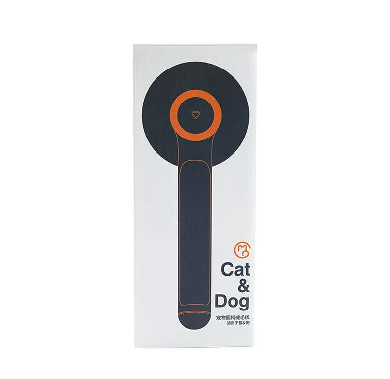 Round Handle Pet Passage Comb with stainless steel needles and self-cleaning feature