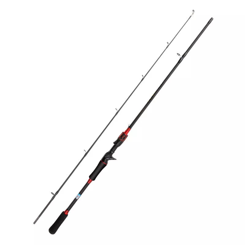 Carbon Luya Long-range Fishing Rod in red and blue colors for sea and freshwater fishing