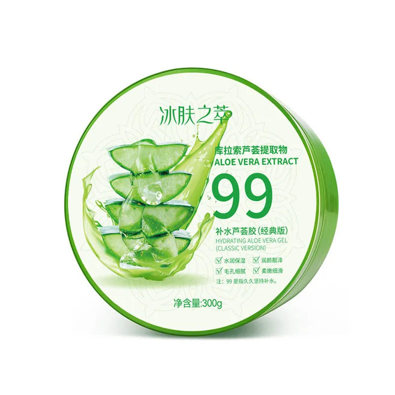 Single bottle of 300g Aloe Vera Gel emulsion for skin hydration and soothing care