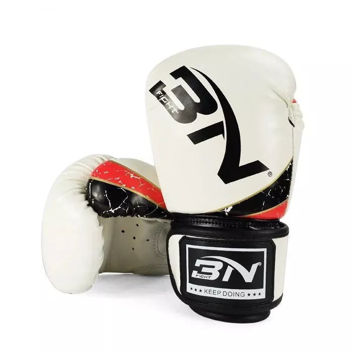BN children's Boxing Gloves in assorted colors, featuring durable microfiber and Pu fabric with cushioned liner