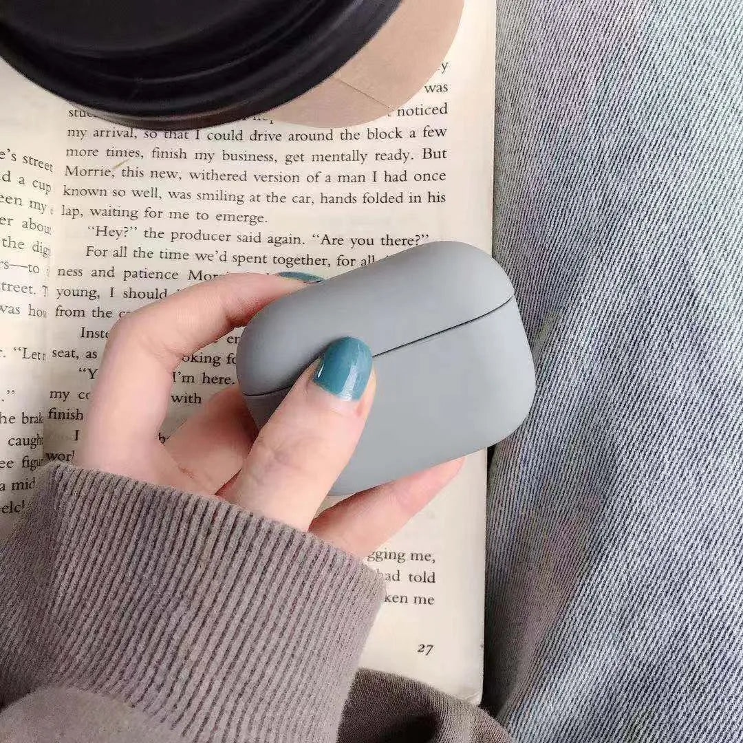 Compatible AirPods Pro 3 protective case in various colours like black, pink, green, and blue