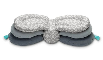 Adjustable breastfeeding pillow with soft, cloud-like filling and rectangular shape for customized comfort and support during feeding and bonding moments with your baby.
