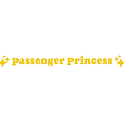 Passenger princess decorative sticker for car rearview mirror in multiple colour options