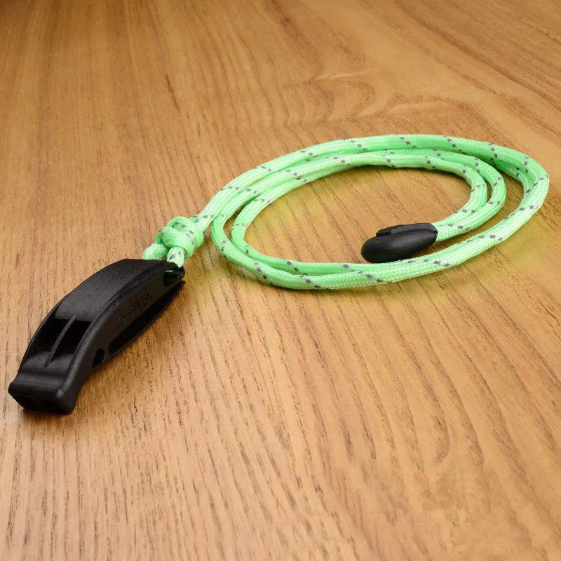 Fire Survival Whistle with dual-frequency sound emission for emergency signaling