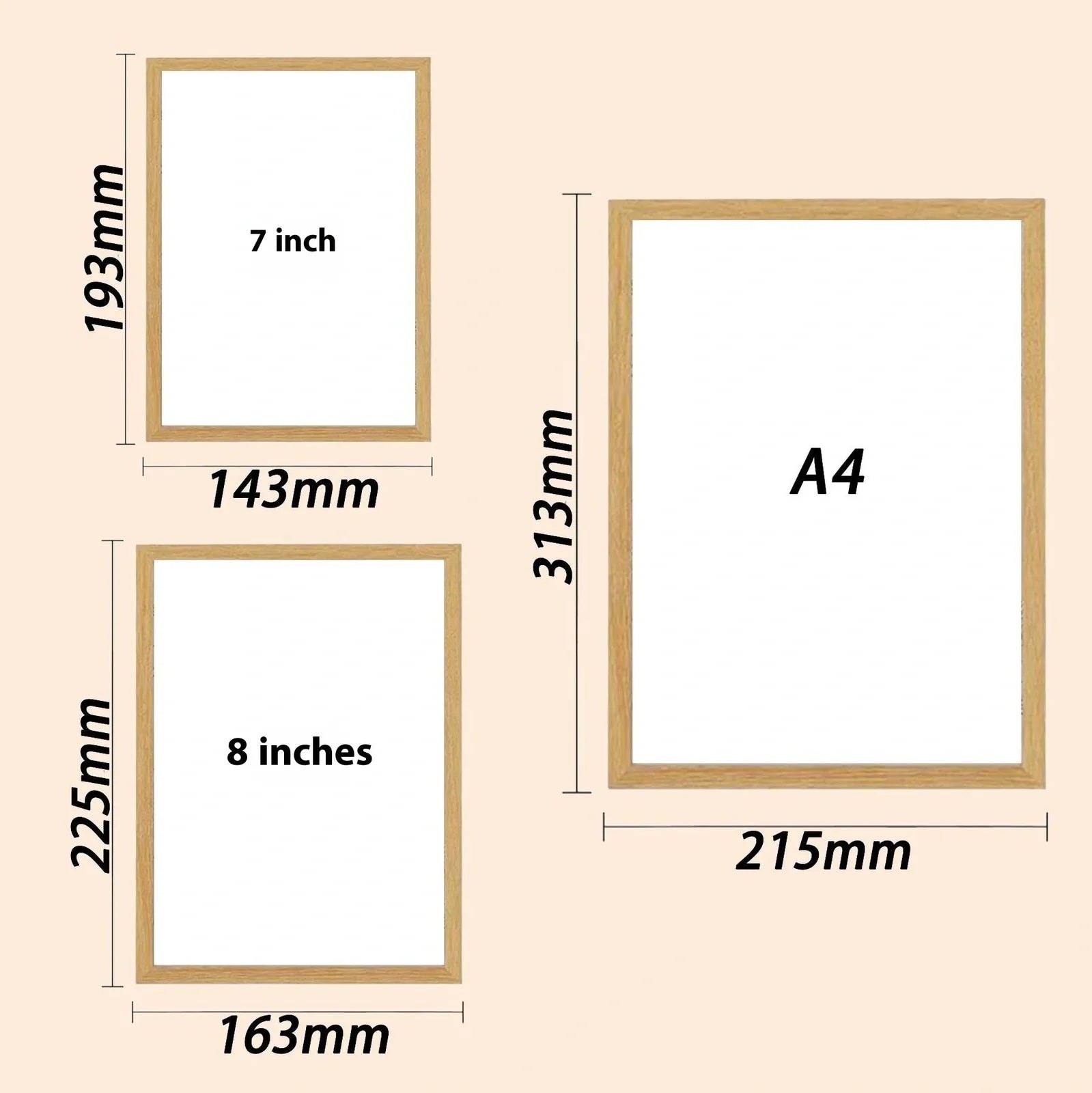 Personalised LED photo frame displaying custom black-and-white sketch with tri-colour lighting options