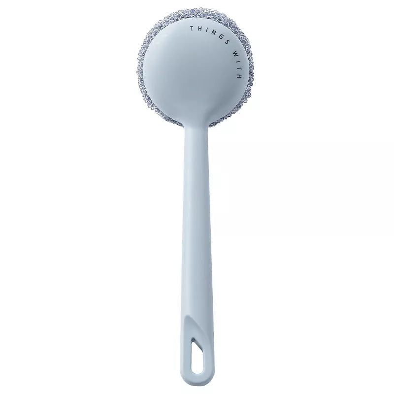 Nano Cleaning Scrubber Set with white and blue handles for kitchen decontamination