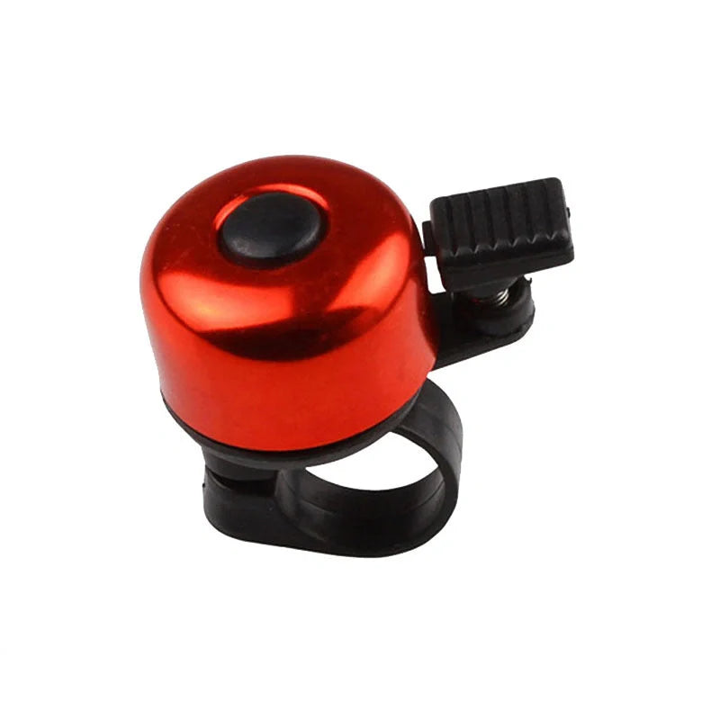 Colorful folding bike bell in various colors, perfect for adding safety and style to any bicycle