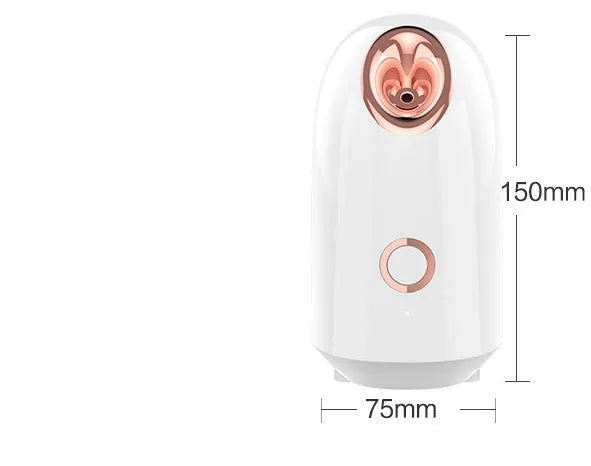 White 220V 280W steam facial spray hydration apparatus with 150ml tank and thermal mist