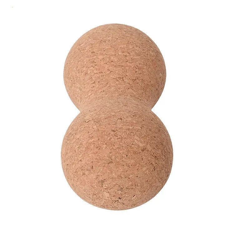 Natural cork peanut ball yoga pillar for muscle recovery and stress relief