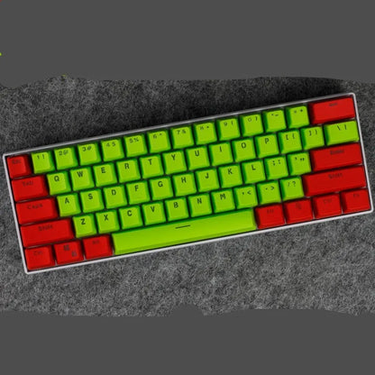 PBT transparent keycap set with matte texture and OEM height for RK61, GANSS ALT61, GH60 and I610T keyboards
