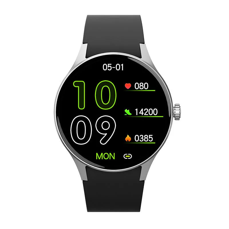 Smart watch for blood sugar monitoring with heart rate tracking on 1.43 inch AMOLED screen