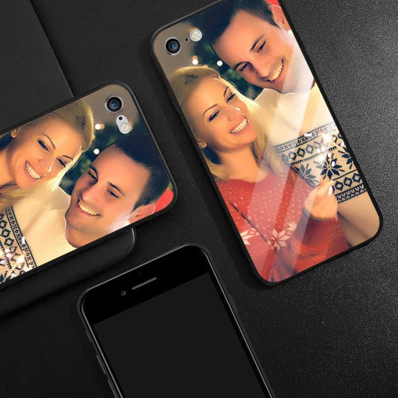 iPhone case with raised bumper edge protecting camera and screen, precision cut-outs for ports