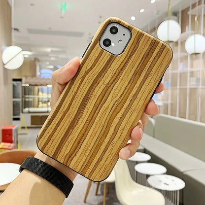 Wooden iPhone back cover case in rosewood, teak, or walnut for iPhone models