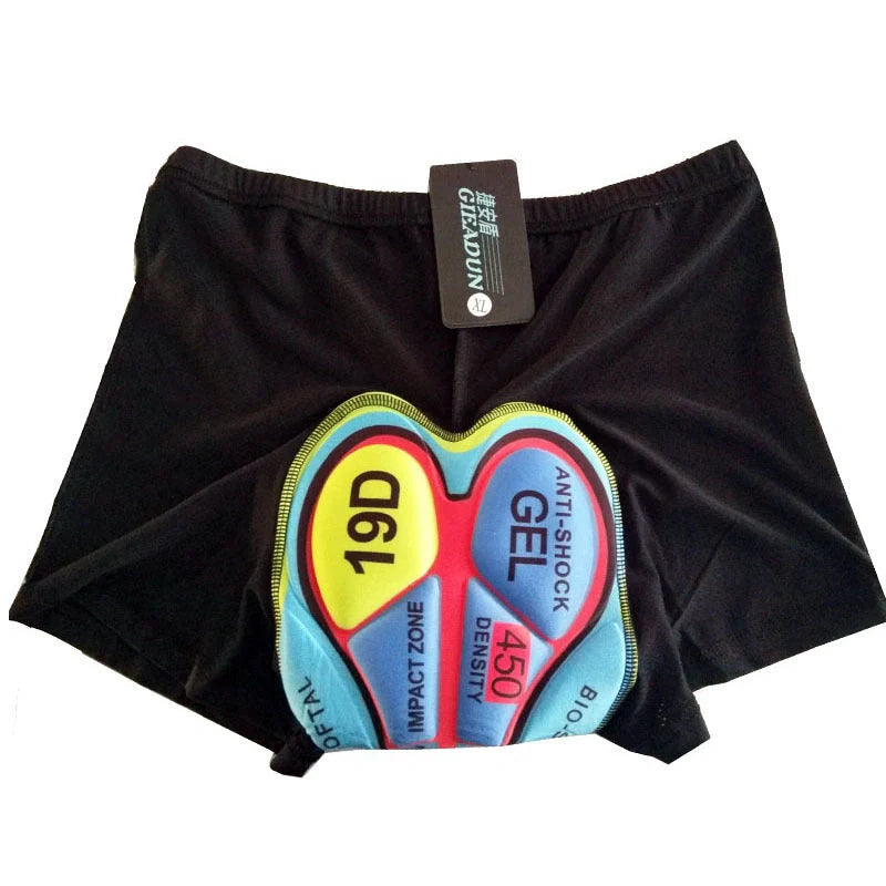 Cycling shorts with 3D shock-resistant gel pads for long-distance comfort