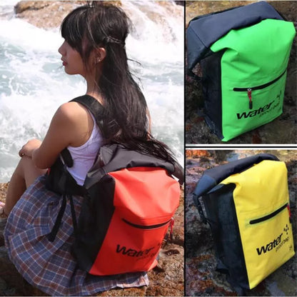 25L waterproof mountaineering bag in vibrant colors for outdoor sports