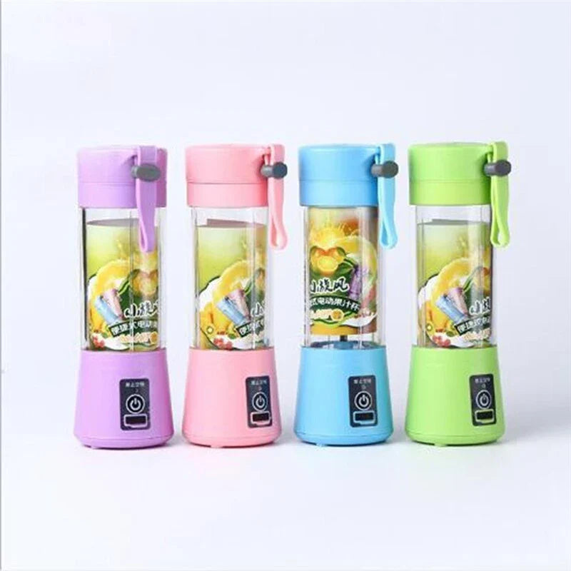 Portable USB-powered citrus juicer with compact design and stainless steel blades for making fresh, flavorful juices on-the-go
