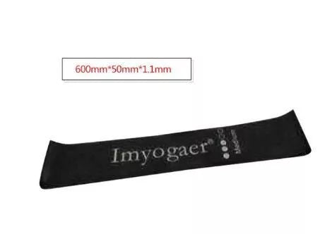 Natural latex resistance bands for yoga and fitness in various colors and resistance levels