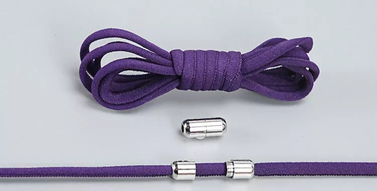 Lazy Laces shoe laces with metal buckles in various colors for a secure fit