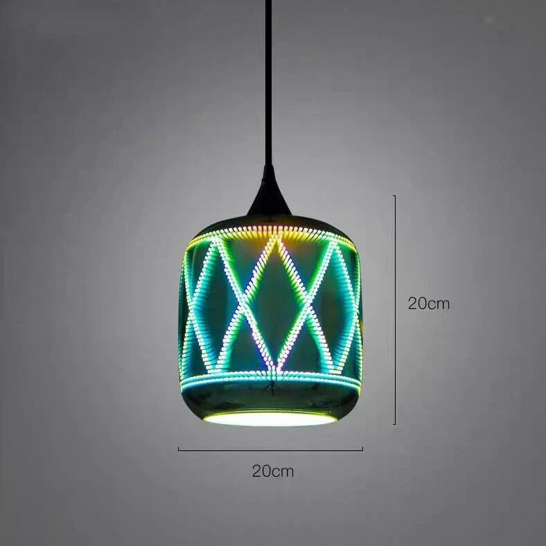 Glass ceiling chandelier with adjustable height mechanism and LED lighting