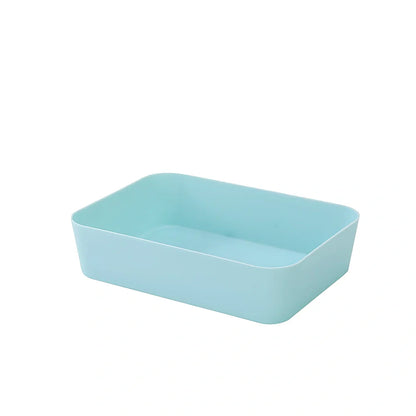 Plastic drawer organiser for underwear storage in multiple sizes and colours