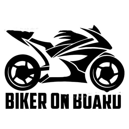 Motorcycle reflective stickers in PET material showing size options and colour variations