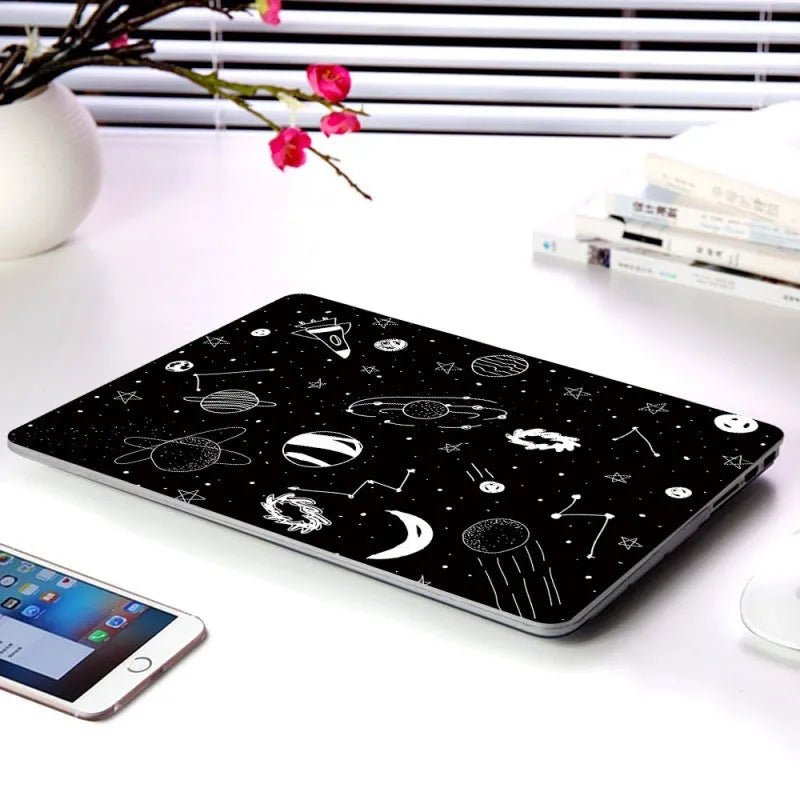 Cartoon Space Series hard plastic laptop case for Apple MacBook Air Pro Retina, nine picture options