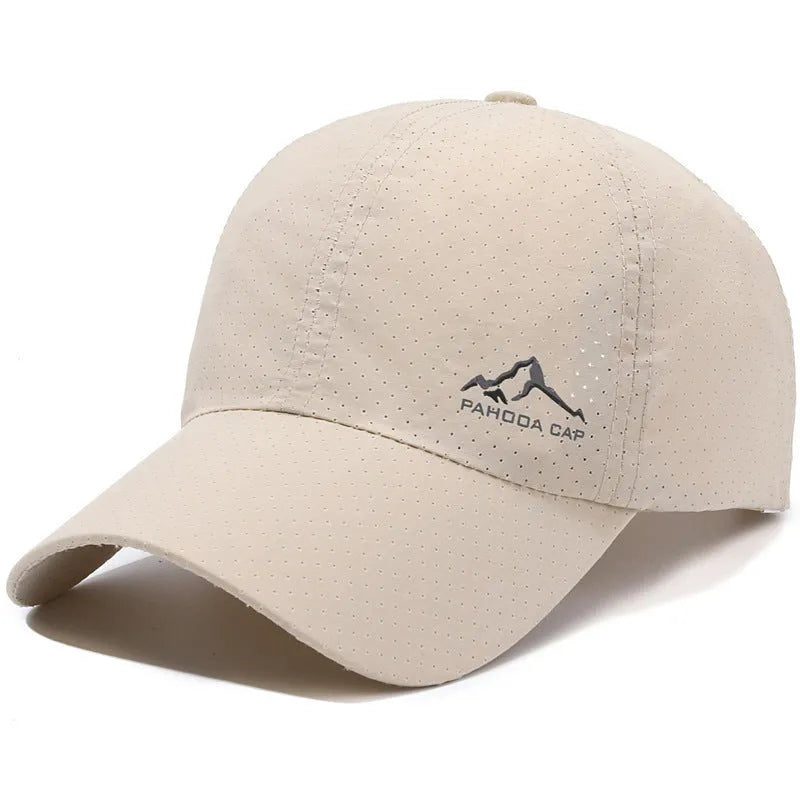 Korean-style adjustable baseball cap in dome crown design with polyester fabric for summer sun protection