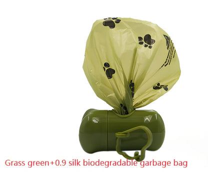Pack of green solid colour pet waste bags in 20PCS quantity for dog and cat poop pickup