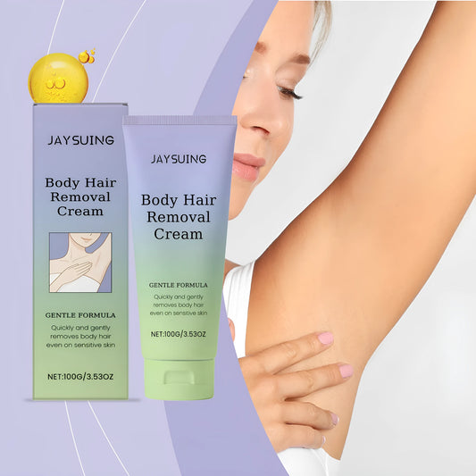 100g tube of moisturising hair removal cream with witch hazel extract and glycerin formula