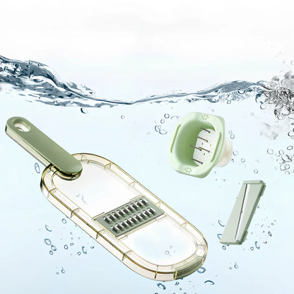 Shredded vegetable slicer with 304 stainless steel blades on 34.6cm PET cutting board