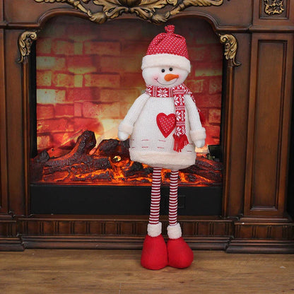 Festive Santa Claus doll with realistic details for Christmas home decor and gift-giving