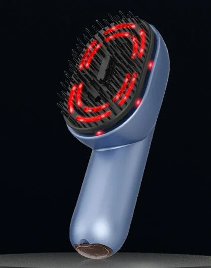 Atomized Massage Comb with USB-C Rechargeable Battery and 5.6W Rated Power for Scalp Massage, featuring Three Vibration Intensity Settings with LED Light Indicators for Personal Use