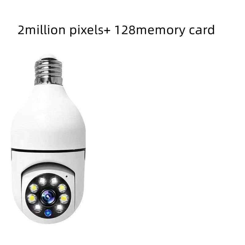 Versatile 1080p Wi-Fi Camera Bulb with 4X Zoom, Automatic Tracking, Colorful Night Vision, and Alexa Integration