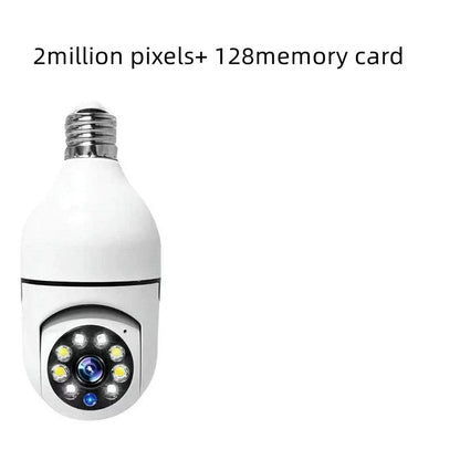 Versatile 1080p Wi-Fi Camera Bulb with 4X Zoom, Automatic Tracking, Colorful Night Vision, and Alexa Integration